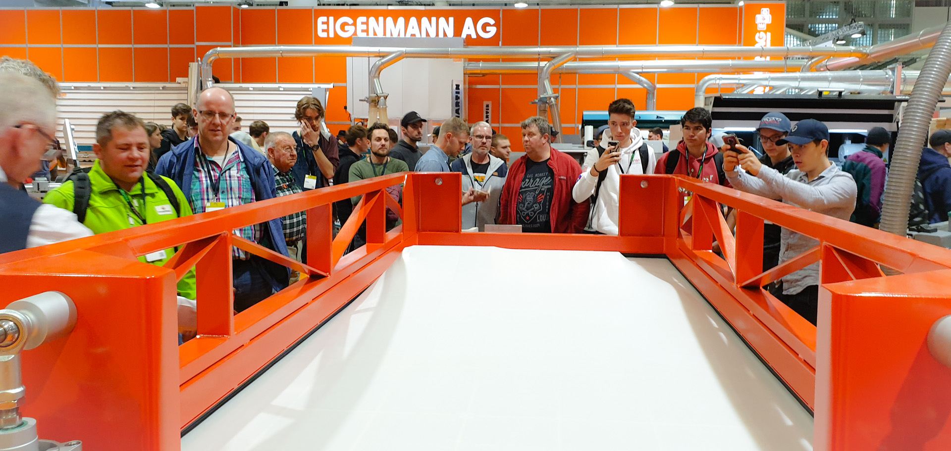 Columbus on the fair in Switzerland with Eigenmann