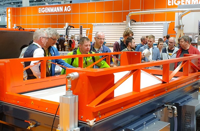 Columbus at the Holz trade fair in Switzerland at the Eigenmann company