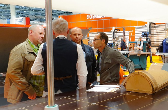 Columbus at the Holz trade fair in Switzerland at the Eigenmann company