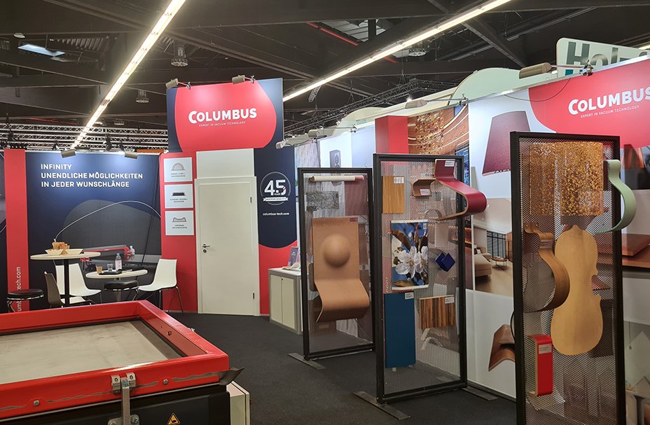 Columbus vacuum presses at the Holz-Handwerk 2022 in Nuremberg